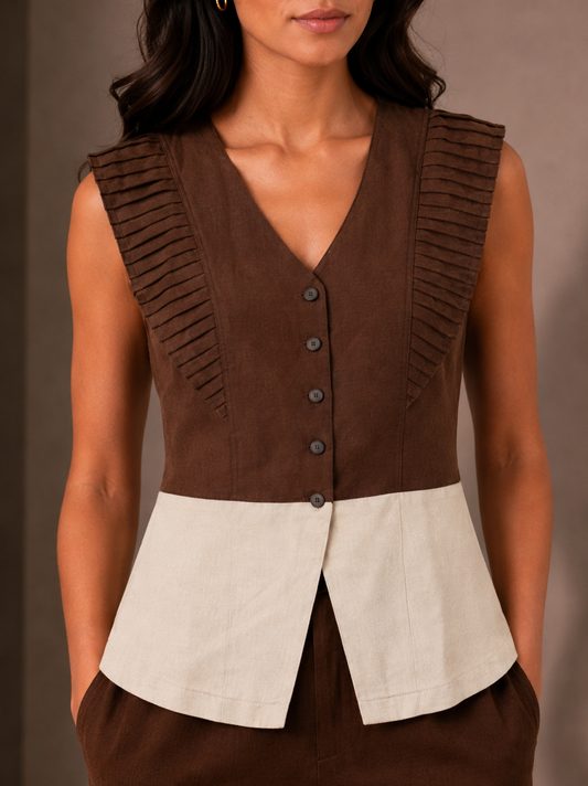 Main Character Co-ord Set with Brown Pants
