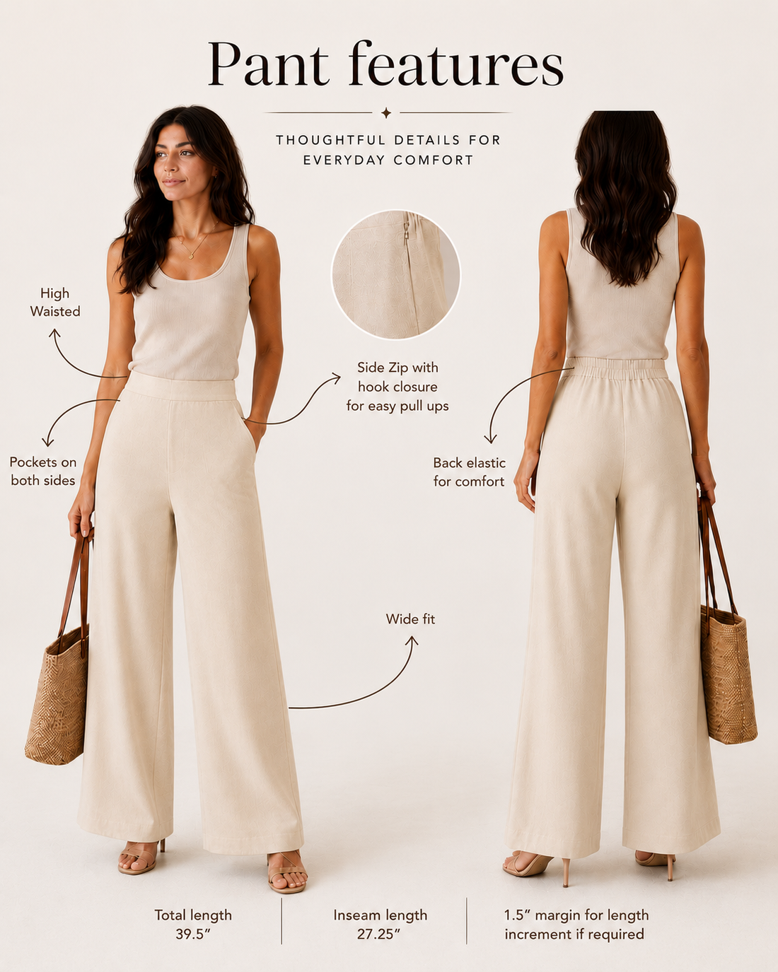Ready to Go Pants in Beige