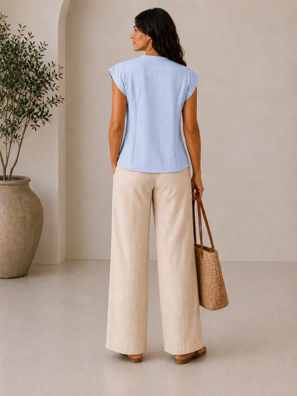 Calm Confidence Top in Blue