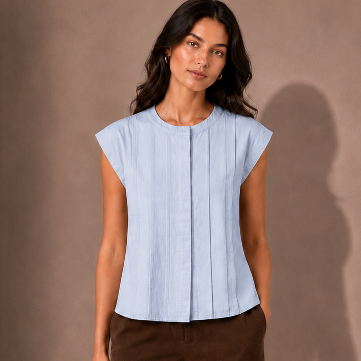 Calm Confidence Top in Blue