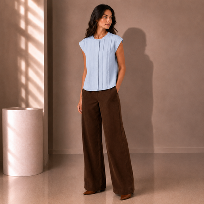 Calm Confidence Top in Blue