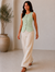 Pleated Pockets Co-ord Set (Light Green)
