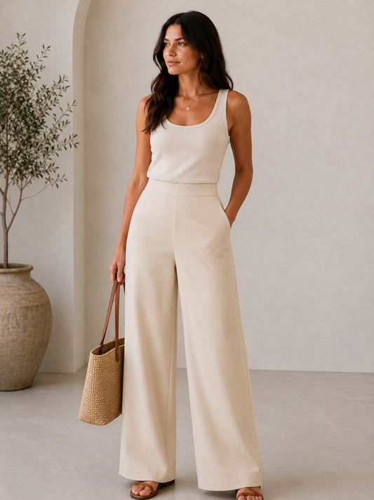 Ready to Go Pants in Beige