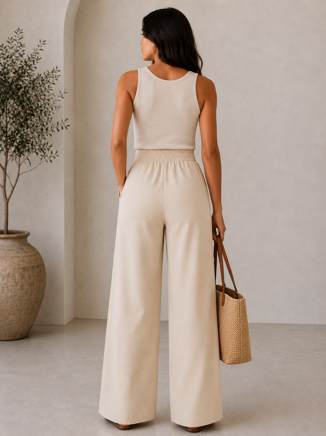 Ready to Go Pants in Beige